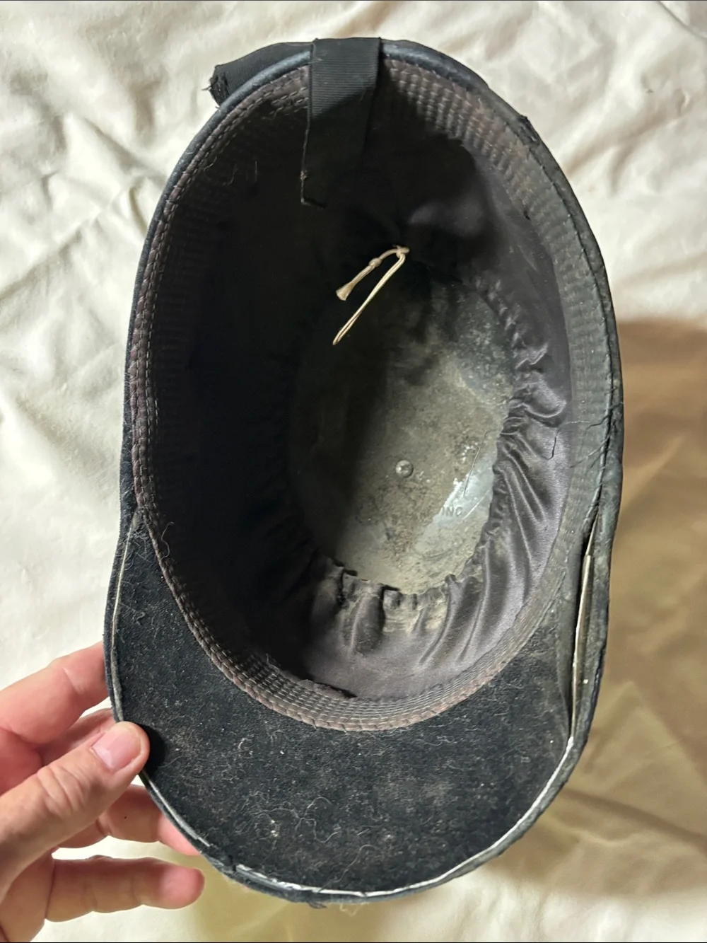 Vintage Black Velvet Riding Hat